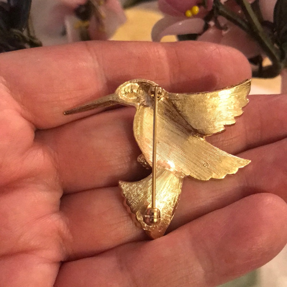 Vintage flying bird brooch - Picture 3 of 4
